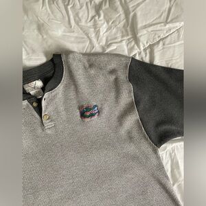 Vintage Gators waffle knit henley tee